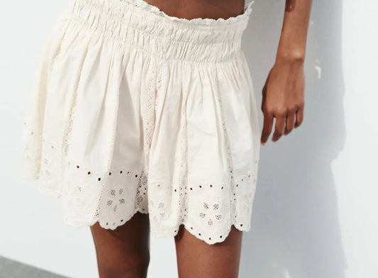 Cream skirt